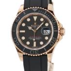 【3年保証】 ロレックス ヨットマスター 40 116655 ランダム番 K18RG無垢 黒 ベンツ針 生産終了 自動巻き メンズ 腕時計
