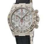 【3年保証】 ロレックス コスモグラフ デイトナ 116519 Y番 K18WG無垢 メテオライト 隕石 赤針 ローマン 自動巻き メンズ 腕時計