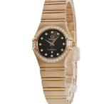 【3年保証】 オメガ コンステレーション 1160.60.00 K18RG無垢 純正ダイヤ 茶 クオーツ レディース 腕時計