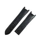 【3年保証】 カルティエ クロコバンド 純正 替え クロコ バンド ベルト ストラップ 19ｍｍ 紺 メンズ 腕時計