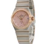 【3年保証】 オメガ コンステレーション CO-AXIAL 123.25.27.20.57.004 未使用 K18RG×SS 純正ダイヤ シェル 自動巻き レディース 腕時計