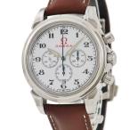 【3年保証】 オメガ デ ヴィル CO-AXIAL クロノグラフ オリンピックコレクション 4841.20.32 白 アラビア 自動巻き メンズ 腕時計