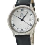 【3年保証】 オメガ デ ヴィル プレステージ CO-AXIAL クロノメーター 424.13.40.20.02.003 ローマン カボション 青 自動巻き メンズ 腕時計