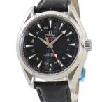【3年保証】 オメガ シーマスター アクアテラ 150M CO-AXIAL GMT 231.13.43.22.01.001 未使用 黒 縦縞 バー 自動巻き メンズ 腕時計