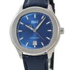 【3年保証】 ピアジェ POLO ポロ デイト ウォッチ G0A43001 青 バー スーパールミノバ 水平ギヨシェ 自動巻き メンズ 腕時計