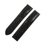 【3年保証】 オメガ 純正 クロコ ベルト ストラップ バンド 20mm 黒 メンズ 腕時計