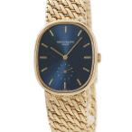 【3年保証】 パテックフィリップ ゴールデンエリプス  3948/17 K18YG無垢 シグマダイヤル 青 バー スモセコ 手巻き レディース ボーイズ 腕時計