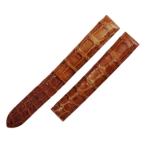 【3年保証】 カルティエ タンクアメリカンSM用 純正 クロコ Dバックル用 替え バンド ベルト ストラップ 13ｍｍ 茶 レディース 腕時計