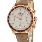 【3年保証】 オメガ スピードマスター38 324.63.38.50.02.00?3 K18無垢 カプチーノ文字盤 バー 自動巻き メンズ 腕時計