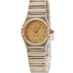 【3年保証】 オメガ コンステレーション ミニ 1267.10.0?0 K18YG×SS コンビ 純正ダイヤ フルバー 黄色 クオーツ レディース 腕時計