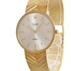 【3年保証】 ロレックス チェリーニ 3628 OH済 17番 K18YG無垢 バー 薄型 60年代 手巻き メンズ レディース 腕時計