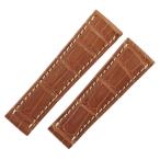 【3年保証】 ロレックス コスモグラフ デイトナ（16518/16519）用 純正 クロコ バンド ベルト ストラップ 20ｍｍ 茶 メンズ 腕時計