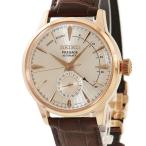 【3年保証】 セイコー プレザージュ メカニカル SARY082 4R57-00E0 ピンクGP×SS ギヨシェ バー 自動巻き メンズ 腕時計