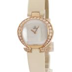 【3年保証】 オメガ オメガマニア 5885.70.56 K18RG無垢 純正ダイヤ シェル Ωマーク型 希少 クオーツ レディース 腕時計