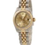 【3年保証】 ロレックス デイトジャスト 26 179173G ランダム番 K18YGxSS コンビ 純正10Pダイヤ シャンパン 5連 自動巻き レディース 腕時計