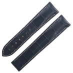 【3年保証】 オメガ 純正 クロコバンド ベルト ストラップ 21mm 紺 メンズ 腕時計