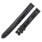 【3年保証】 カルティエ 純正 クロコ 尾錠用 替え バンド ベルト ストラップ 12ｍｍ 黒 レディース 腕時計