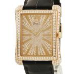 【3年保証】 ピアジェ エンペラドール G0A33076 P10556 メーカーOH済 K18RG無垢 純正ダイヤ バー 角型 自動巻き メンズ 腕時計