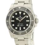 【3年保証】 ロレックス サブマリーナ ノンデイト 114060 ランダム番 黒 ベンツ針 自動巻き メンズ 腕時計