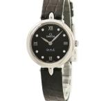 【3年保証】 オメガ デ ヴィル プレステージ デュー ドロップ 424.13.27.60.51.001 未使用 黒 純正8Pダイヤ クオーツ レディース 腕時計