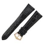 【3年保証】 パテックフィリップ 未使用 純正 替え クロコ ベルト ストラップ 純正K18PG無垢製尾錠付き 22ｍｍ 黒 メンズ 腕時計