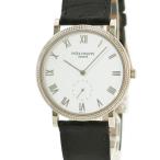 【3年保証】 パテックフィリップ カラトラバ 日本限定 3919SG-001 K18WG無垢 白 ローマン スモセコ  手巻き レディース ボーイズ 腕時計