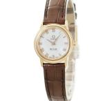 【3年保証】 オメガ デ ヴィル プレステージ  4693.71.02 K18RG無垢 シェル ローマ クオーツ レディース 腕時計