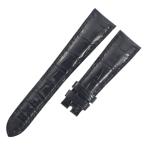 【3年保証】 パテックフィリップ 純正 クロコバンド ベルト ストラップ 19ｍｍ 黒 メンズ 腕時計