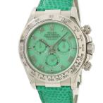 【3年保証】 ロレックス コスモグラフ デイトナ 116519 K番 K18WG無垢 クリソプレーズ 緑 自動巻き メンズ 腕時計