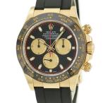 【3年保証】 ロレックス コスモグラフ デイトナ 116518LN ランダム番 K18YG無垢 ブラックシャンパン 黒 赤 自動巻き メンズ 腕時計