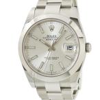 【3年保証】 ロレックス デイトジャスト41 126300 ランダム番 シルバー バー 自動巻き メンズ 腕時計