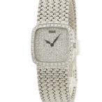 【3年保証】 ピアジェ トラディション 9905D4 メーカーOH済 K18WG無垢 純正ダイヤ 角型 ジュエリーウォッチ 手巻き レディース 腕時計