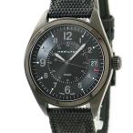 【3年保証】 ハミルトン カーキ フィールド H684010 PVD 黒 アラビア デイト ミリタリー クオーツ メンズ 腕時計