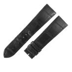 【3年保証】 カルティエ 純正 クロコ 替え バンド ベルト ストラップ 21ｍｍ 黒 メンズ 腕時計