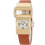 【3年保証】 ピアジェ ミスプロトコール 5222 K18YG無垢 純正ダイヤ シェル アラビア バングル クオーツ レディース 腕時計