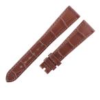 【3年保証】 パテックフィリップ 未使用 純正 替え クロコバンド ベルト ストラップ 19ｍｍ 茶 メンズ 腕時計