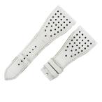 ロジェデュブイ ゴールデンスクエア用 クロコバンド 純正 替え ベルト ストラップ 30mm 白 メンズ 腕時計