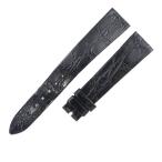 【3年保証】 パテックフィリップ 純正 替え クロコバンド ベルト ストラップ 18ｍｍ 黒 メンズ 腕時計