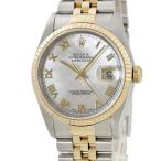 【3年保証】 ロレックス デイトジャスト 16233NR Y番 K18YG×SS コンビ シェル ジュビリー 自動巻き メンズ 腕時計