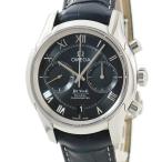 【3年保証】 オメガ デ ヴィル CO-AXIAL クロノグラフ 431.13.42.51.01.001 ブラック ローマン 自動巻き メンズ 腕時計
