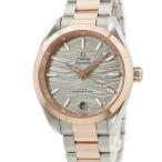 【3年保証】 オメガ シーマスター アクアテラ 150M 220.20.34.20.06.001 新同品 K18PG×SS アゲ?ートグレ?ー 自動巻き レディース 腕時計