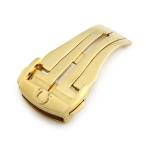 オメガ 純正 16mm幅対応 フォールディング Dバックル パーツ 替え 交換 予備 K18YG イエローゴールド 750 金 メンズ 腕時計