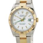 【3年保証】 ロレックス デイトジャスト ターノグラフ 116263 D番 K18YG×SS コンビ ホワイト バー 緑針 日本限定 自動巻き メンズ 腕時計