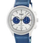 【3年保証】 ピアジェ ポロ クロノグラフ G0A46013 シルバー ギヨシェ ラウンド オートマ 限定 自動巻き メンズ 腕時計