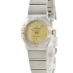 【3年保証】 オメガ コンステレーション 123.20.24.60.57.002 K18YG×SS コンビ 純正ダイヤ シェル クオーツ レディース 腕時計