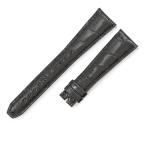 ピエールクンツ 未使用 純正 替え 予備 クロコ ベルト ストラップ バンド 20mm ブラック 黒 メンズ 腕時計