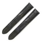 カルティエ 純正 替え クロコ バンド ベルト ストラップ Dバックル用 18ｍｍ ブラック 黒 レディース 腕時計