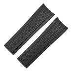 パテックフィリップ アクアノート用 ラバーバンド 純正 替え ベルト ストラップ 21ｍｍ ブラック 黒 メンズ 腕時計