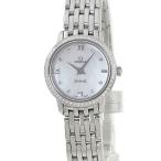 【3年保証】 オメガ デ ヴィル プレステージ 424.15.24.60.52.001 純正ダイヤ シェル クオーツ レディース 腕時計