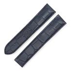 オメガ バックル用 新品同様 純正 ベルト ストラップ バンド クロコ 20mm ネイビー 紺 メンズ 腕時計